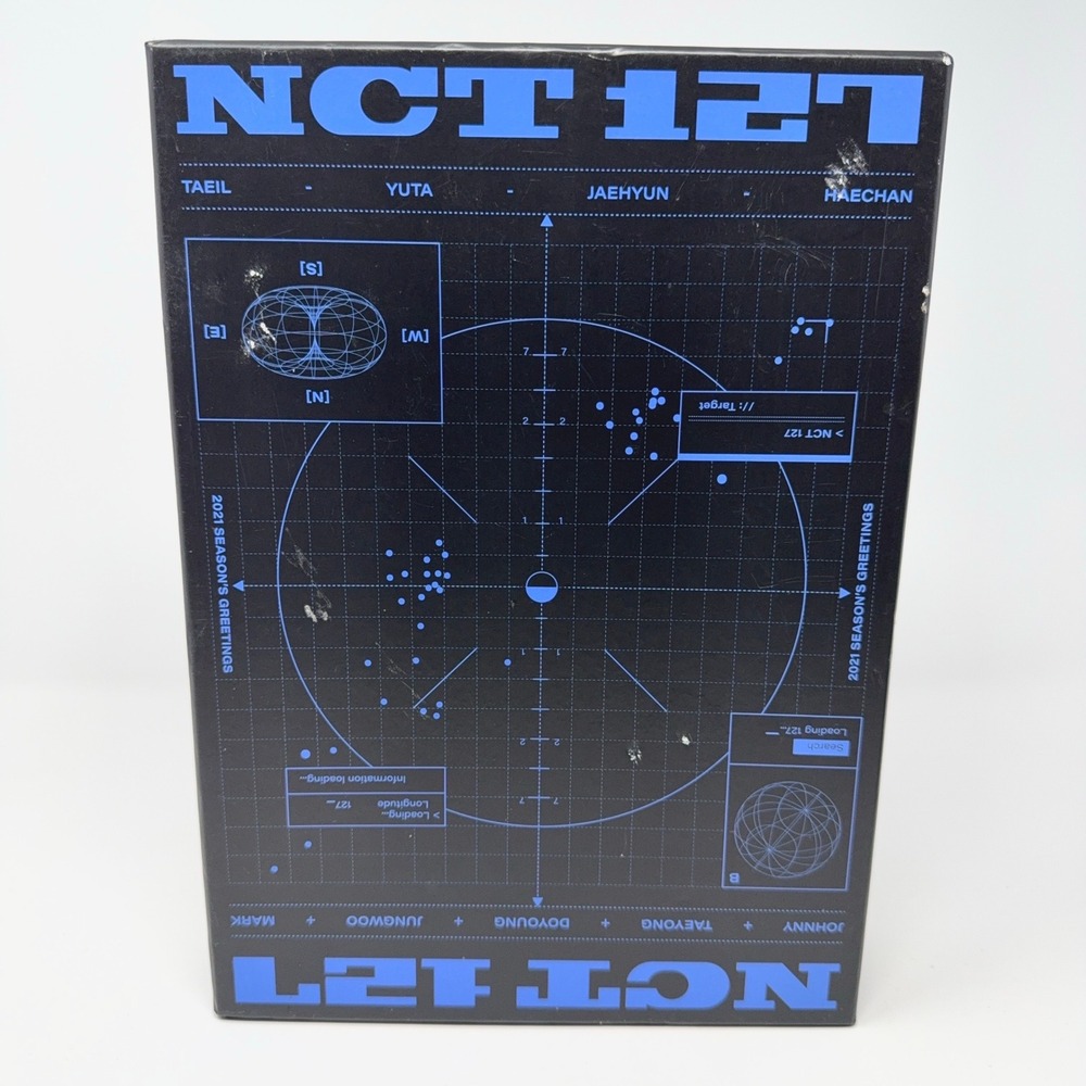 NCT 127 2021 Season's Greetings Box Set SM Entertainment Black Blue K-Pop Merch